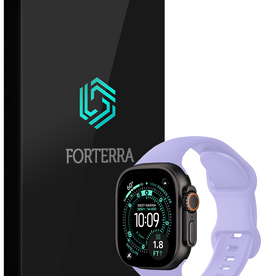 Forterra Forterra Apple Watch Bandje Siliconen Verstelbaar (49 mm) - Violet