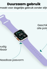 Forterra Forterra Apple Watch Bandje Siliconen Verstelbaar (49 mm) - Violet