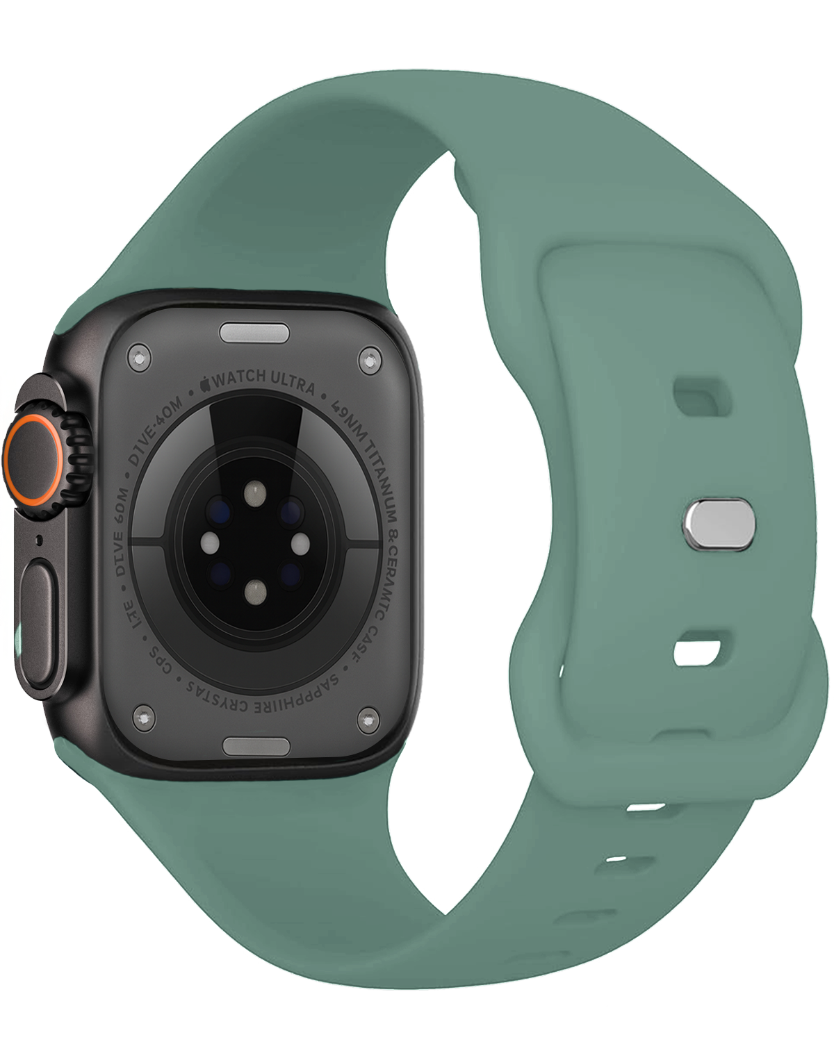 Nomfy Nomfy Apple Watch Bandje Siliconen Verstelbaar (49 mm) - Cactus