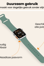 Nomfy Nomfy Apple Watch Bandje Siliconen Verstelbaar (49 mm) - Cactus