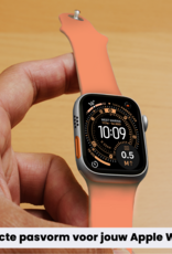 Nomfy Nomfy Apple Watch Bandje Siliconen Verstelbaar (49 mm) - Calendula
