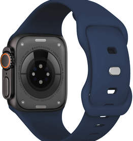 Nomfy Nomfy Apple Watch Bandje Siliconen Verstelbaar (49 mm) - Donkerblauw