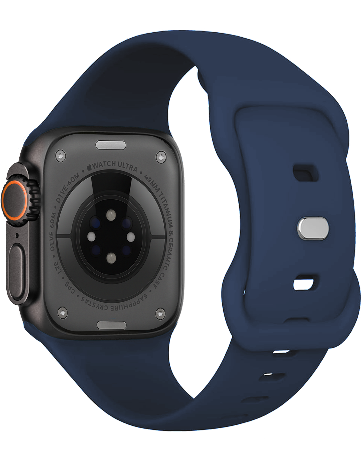 Nomfy Nomfy Apple Watch Bandje Siliconen Verstelbaar (49 mm) - Donkerblauw