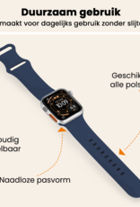Nomfy Nomfy Apple Watch Bandje Siliconen Verstelbaar (49 mm) - Donkerblauw