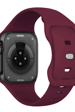 Nomfy Nomfy Apple Watch Bandje Siliconen Verstelbaar (49 mm) - Donker Rood