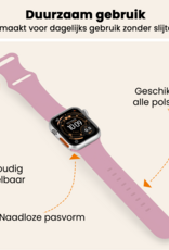 Nomfy Nomfy Apple Watch Bandje Siliconen Verstelbaar (49 mm) - Lila