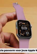 Nomfy Nomfy Apple Watch Bandje Siliconen Verstelbaar (49 mm) - Lila