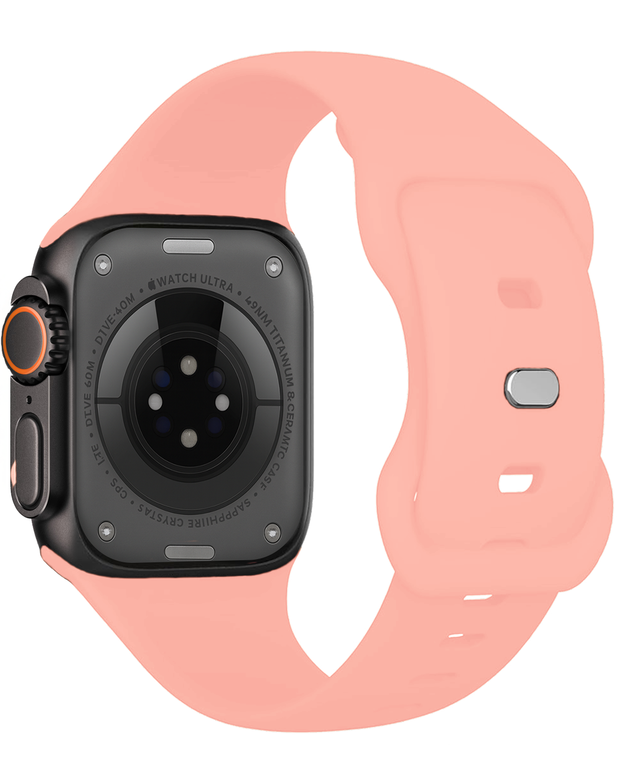 Nomfy Nomfy Apple Watch Bandje Siliconen Verstelbaar (49 mm) - Oud Roze