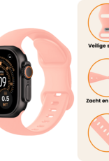 Nomfy Nomfy Apple Watch Bandje Siliconen Verstelbaar (49 mm) - Oud Roze