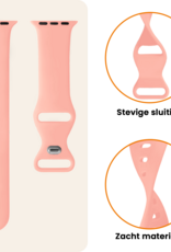 Nomfy Nomfy Apple Watch Bandje Siliconen Verstelbaar (49 mm) - Oud Roze