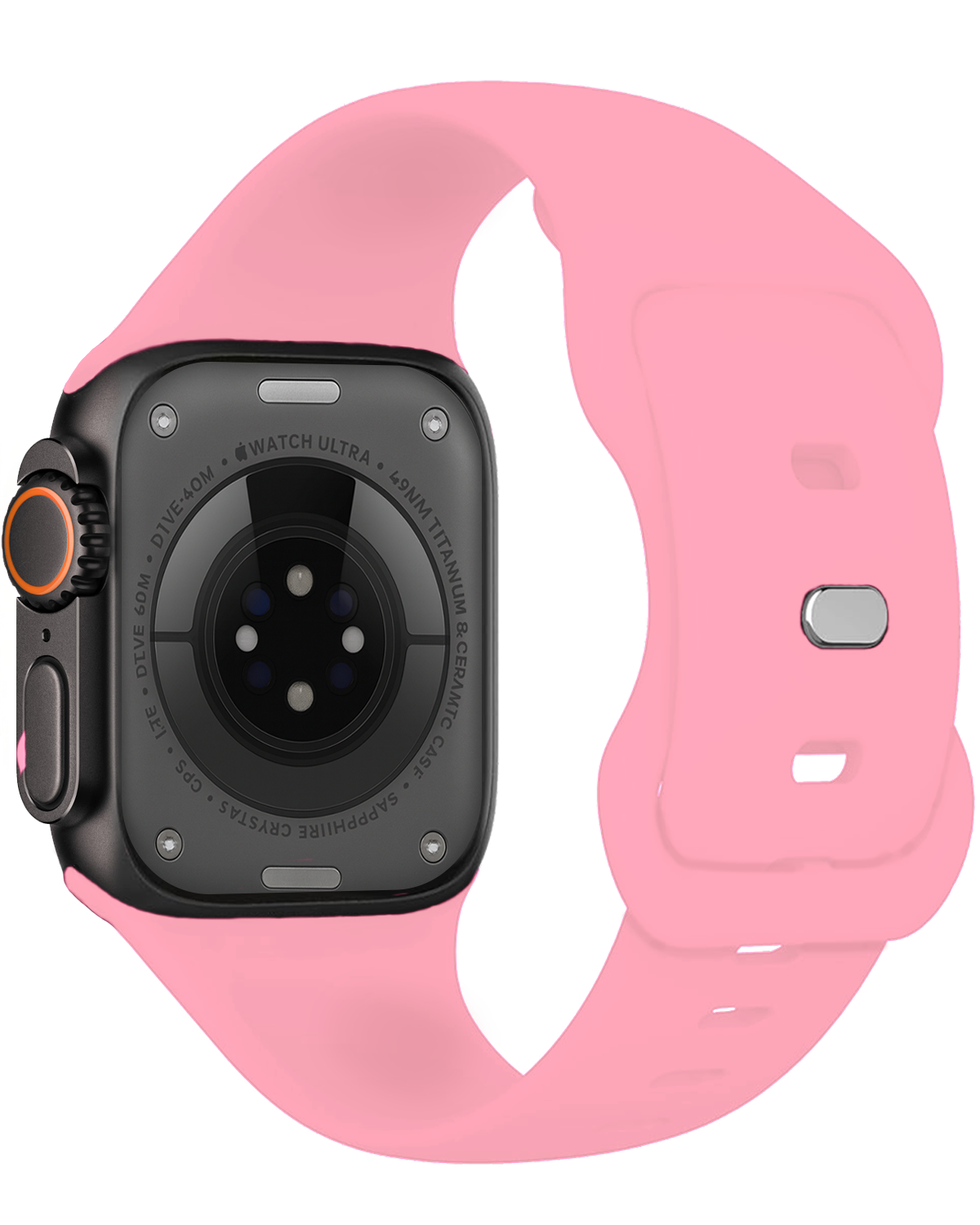 Nomfy Nomfy Apple Watch Bandje Siliconen Verstelbaar (49 mm) - Roze