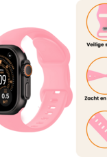 Nomfy Nomfy Apple Watch Bandje Siliconen Verstelbaar (49 mm) - Roze
