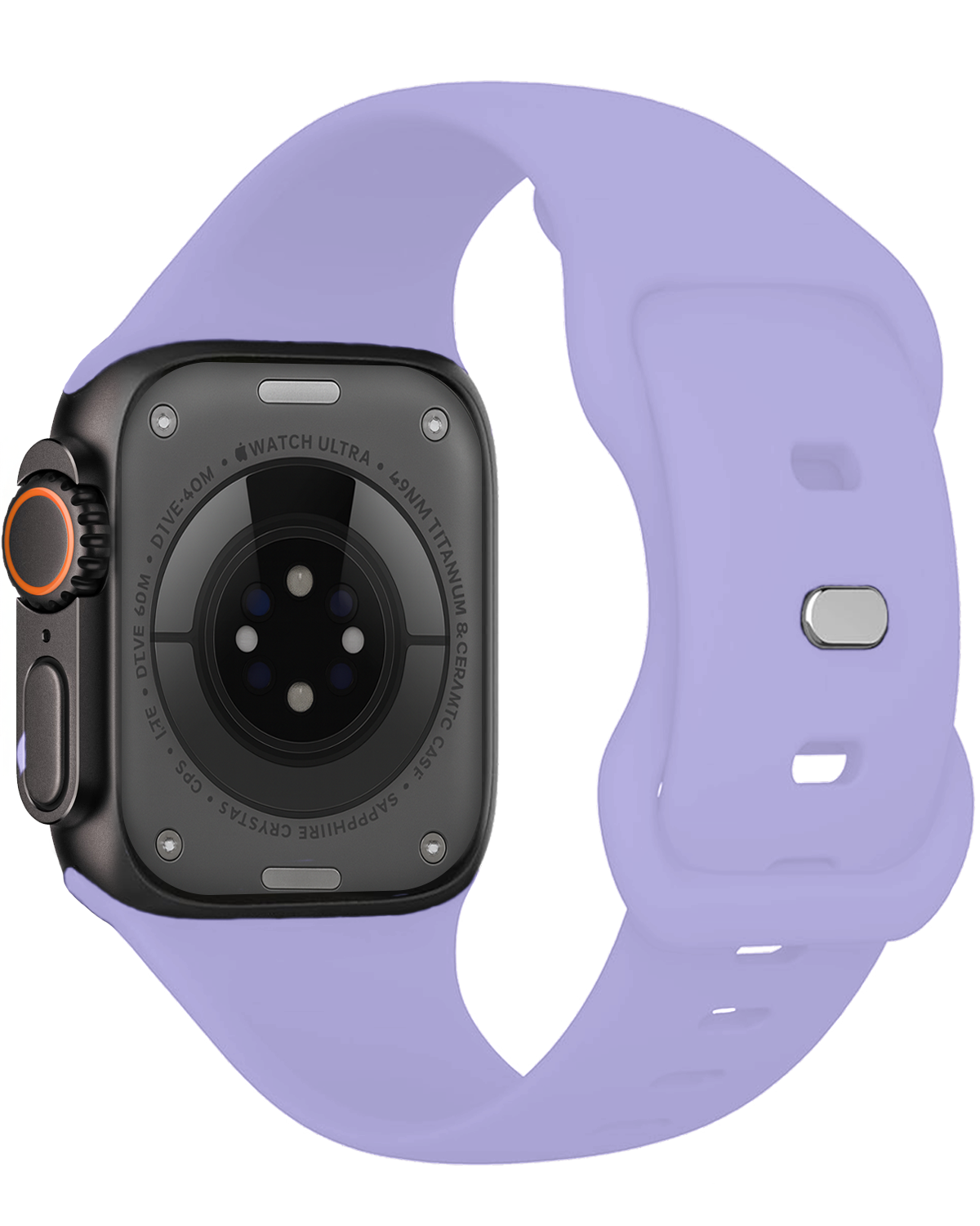 Nomfy Nomfy Apple Watch Bandje Siliconen Verstelbaar (49 mm) - Violet