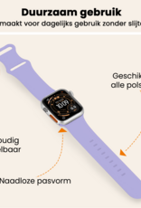 Nomfy Nomfy Apple Watch Bandje Siliconen Verstelbaar (49 mm) - Violet