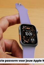 Nomfy Nomfy Apple Watch Bandje Siliconen Verstelbaar (49 mm) - Violet