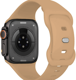 Nomfy Nomfy Apple Watch Bandje Siliconen Verstelbaar (49 mm) - Walnoot