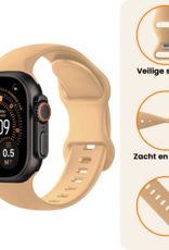 Nomfy Nomfy Apple Watch Bandje Siliconen Verstelbaar (49 mm) - Walnoot