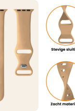 Nomfy Nomfy Apple Watch Bandje Siliconen Verstelbaar (49 mm) - Walnoot