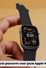 Nomfy Nomfy Apple Watch Bandje Siliconen Verstelbaar (49 mm) - Zwart