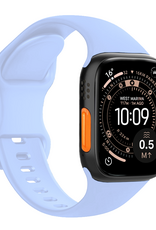 NoXx NoXx Apple Watch Bandje Siliconen Verstelbaar (49 mm) - Baby Blauw