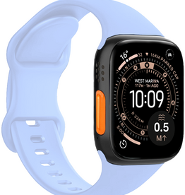 NoXx NoXx Apple Watch Bandje Siliconen Verstelbaar (49 mm) - Baby Blauw