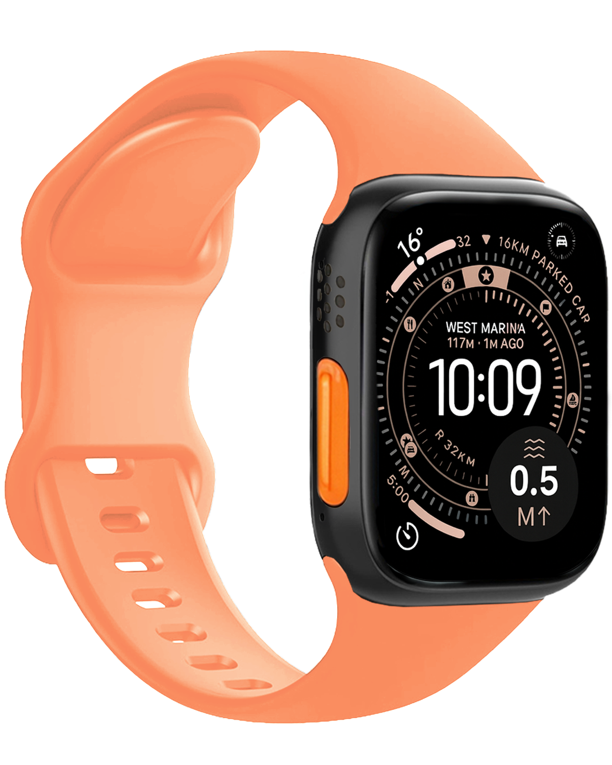 NoXx NoXx Apple Watch Bandje Siliconen Verstelbaar (49 mm) - Calendula