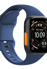 NoXx NoXx Apple Watch Bandje Siliconen Verstelbaar (49 mm) - Donkerblauw