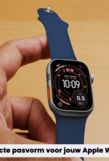 NoXx NoXx Apple Watch Bandje Siliconen Verstelbaar (49 mm) - Donkerblauw