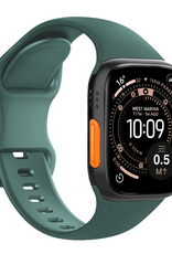 NoXx NoXx Apple Watch Bandje Siliconen Verstelbaar (49 mm) - Donkergroen