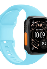 NoXx NoXx Apple Watch Bandje Siliconen Verstelbaar (49 mm) - Lichtblauw