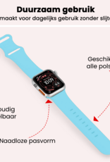 NoXx NoXx Apple Watch Bandje Siliconen Verstelbaar (49 mm) - Lichtblauw