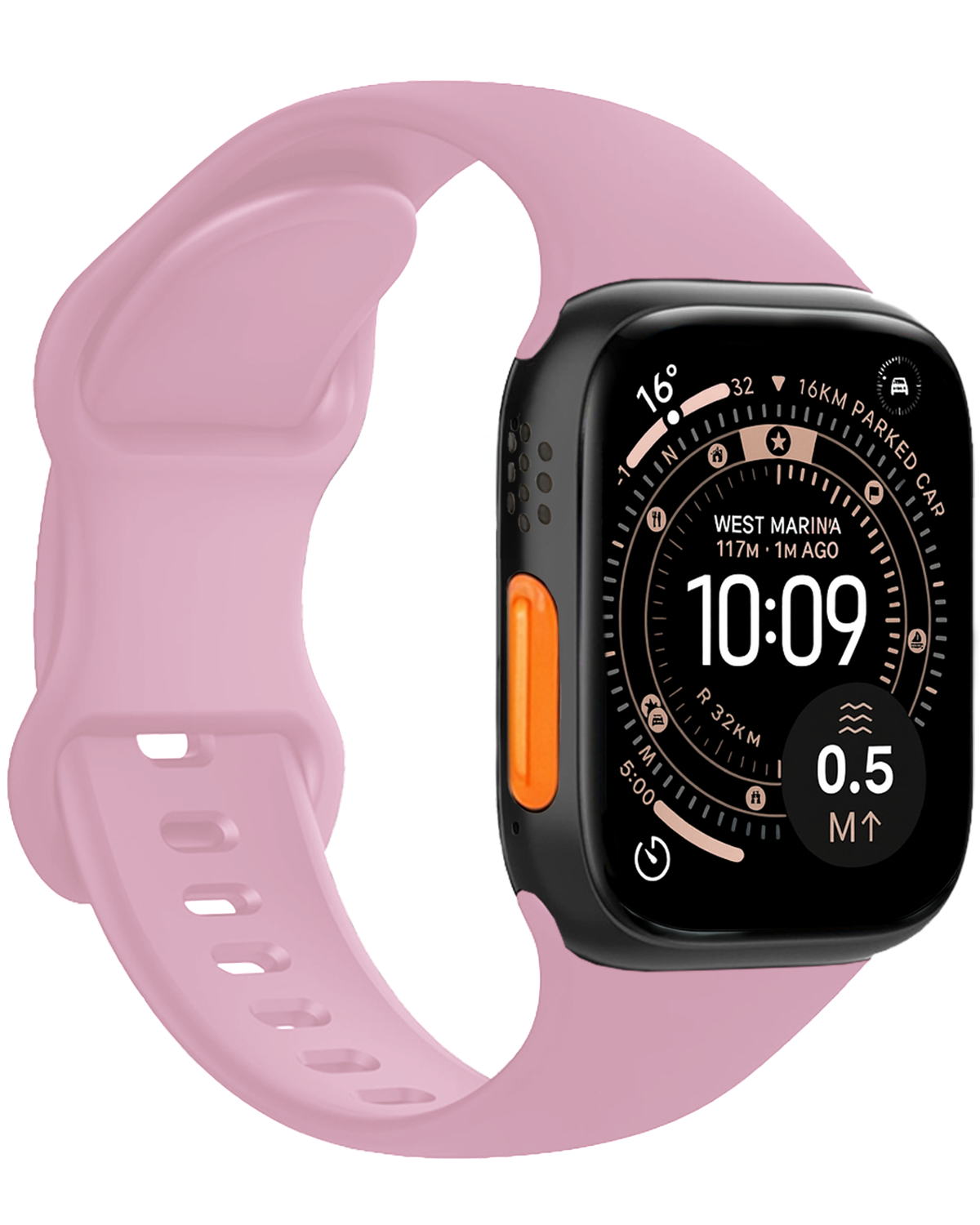 NoXx NoXx Apple Watch Bandje Siliconen Verstelbaar (49 mm) - Lila