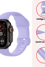 NoXx NoXx Apple Watch Bandje Siliconen Verstelbaar (49 mm) - Violet