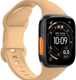NoXx NoXx Apple Watch Bandje Siliconen Verstelbaar (49 mm) - Walnoot