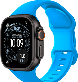 BASEY. BASEY. Apple Watch Bandje Siliconen Verstelbaar (49 mm) - Blauw