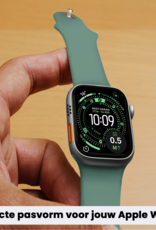 BASEY. BASEY. Apple Watch Bandje Siliconen Verstelbaar (49 mm) - Cactus