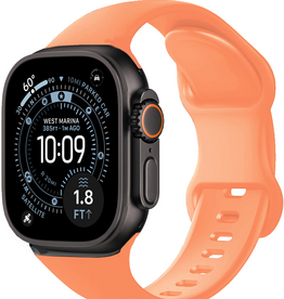 BASEY. BASEY. Apple Watch Bandje Siliconen Verstelbaar (49 mm) - Calendula