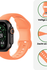 BASEY. BASEY. Apple Watch Bandje Siliconen Verstelbaar (49 mm) - Calendula