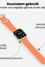 BASEY. BASEY. Apple Watch Bandje Siliconen Verstelbaar (49 mm) - Calendula