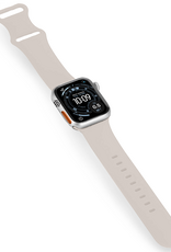 BASEY. BASEY. Apple Watch Bandje Siliconen Verstelbaar (49 mm) - Ivoor