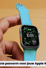 BASEY. BASEY. Apple Watch Bandje Siliconen Verstelbaar (49 mm) - Lichtblauw