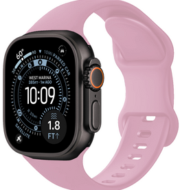 BASEY. BASEY. Apple Watch Bandje Siliconen Verstelbaar (49 mm) - Lila