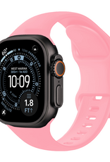 BASEY. BASEY. Apple Watch Bandje Siliconen Verstelbaar (49 mm) - Roze