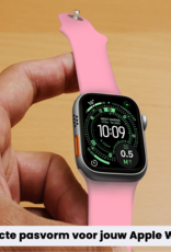 BASEY. BASEY. Apple Watch Bandje Siliconen Verstelbaar (49 mm) - Roze