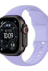 BASEY. BASEY. Apple Watch Bandje Siliconen Verstelbaar (49 mm) - Violet