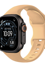 BASEY. BASEY. Apple Watch Bandje Siliconen Verstelbaar (49 mm) - Walnoot