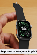 BASEY. BASEY. Apple Watch Bandje Siliconen Verstelbaar (49 mm) - Zwart