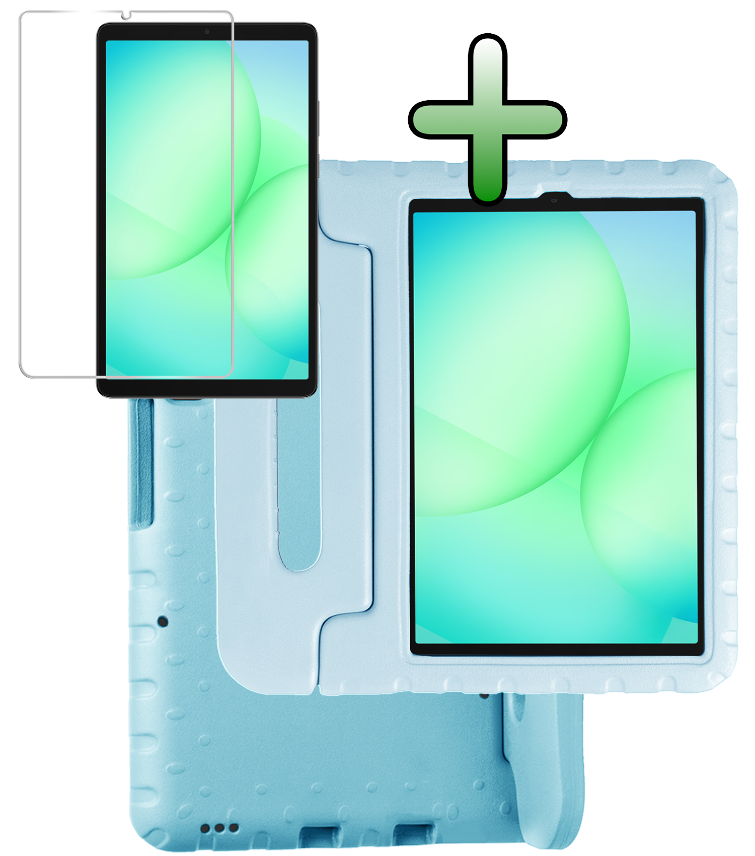 BASEY. BASEY. Samsung Galaxy Tab A11 Kinderhoes Met Screenprotector - Sky