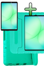 BASEY. BASEY. Samsung Galaxy Tab A11 Kinderhoes Met Screenprotector - Turquoise