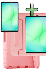 BASEY. BASEY. Samsung Galaxy Tab A11 Kinderhoes Met Screenprotector - Zalm